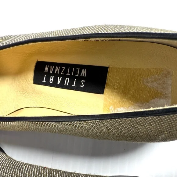 Stuart Weitzman Women's Black and Cream Loafers NWT - Picture 7 of 13